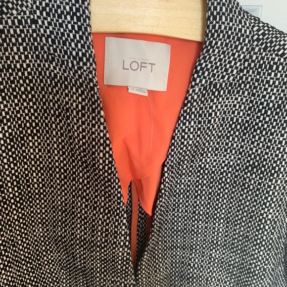 NWOT Loft Tweed Open front jacket - Picture 3 of 6